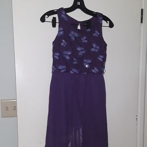 A purple size 12 big girls Romper dress